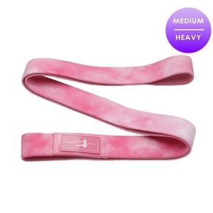 Suzieb Light pink tie dye long band resistance